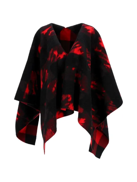 DSQUARED2 reversible wool poncho