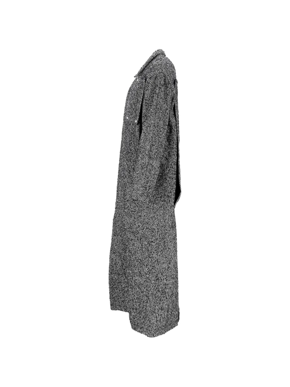 Herringbone-Pattern Coat