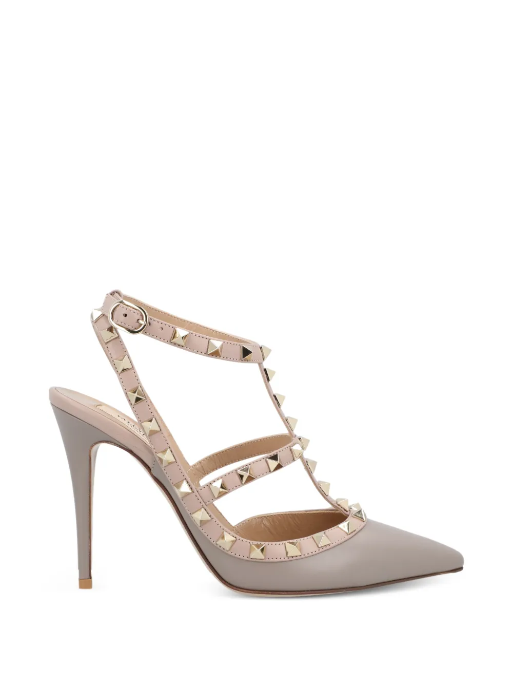 Valentino Garavani Pre-Owned Rockstud pointed-toe caged pumps - Grigio