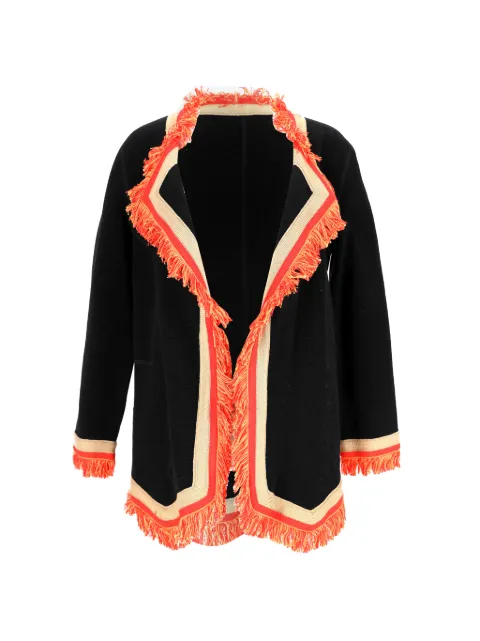 Bottega Veneta Pre-Owned fringe-trimmed cotton blazer