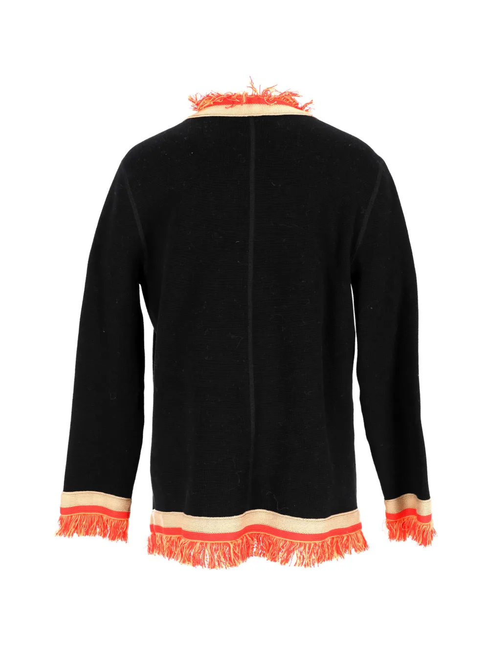 Fringe-Trimmed Cotton Blazer