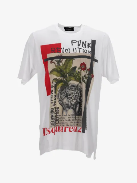 DSQUARED2 graphic-print cotton T-shirt