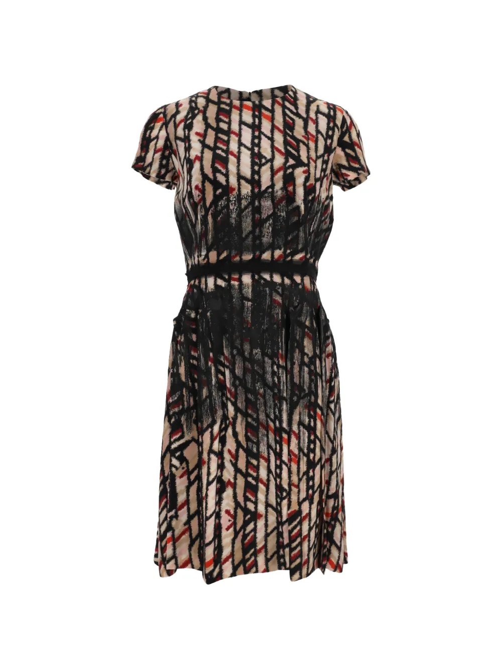 Bottega Veneta Pre-Owned pleated A-line dress - Nero