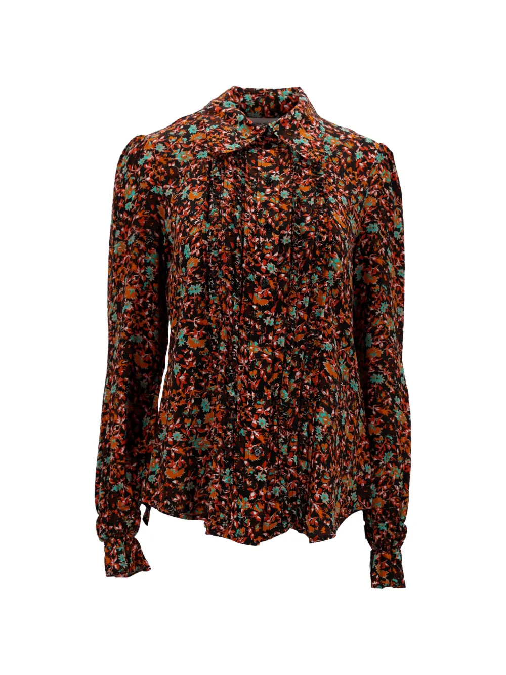 Victoria Beckham Hemd mit Blumenmuster - Schwarz