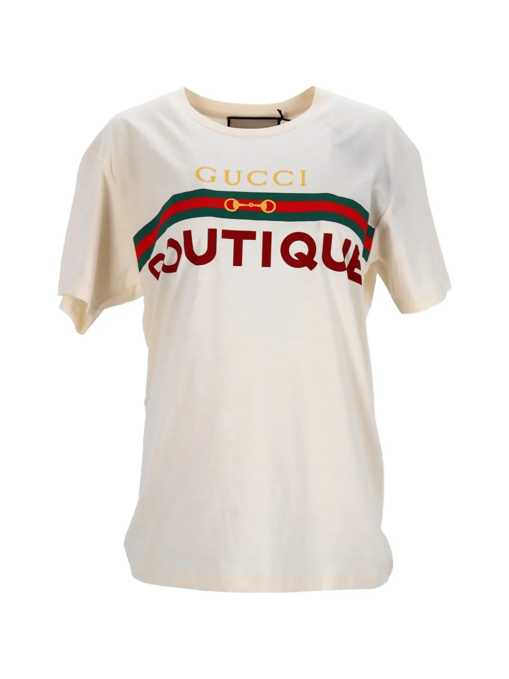 Gucci Pre-Owned logo-printed cotton T-shirt - Toni neutri