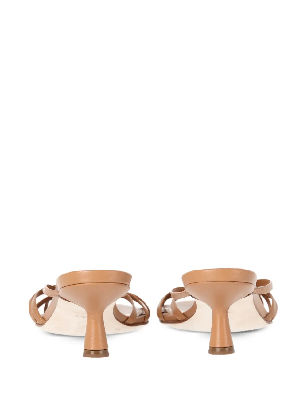  Aeyde Abby Leather Sandals - Neutrals 