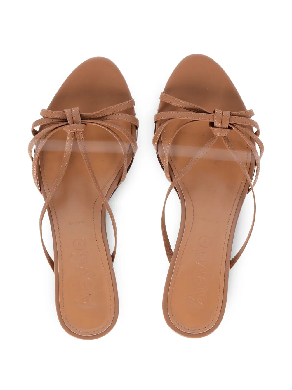  Aeyde Abby Leather Sandals - Neutrals 