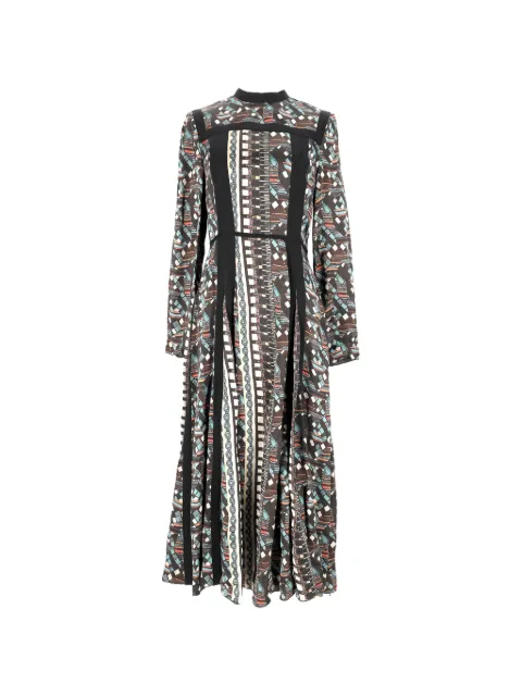 Lanvin Pre-Owned 2015 mosaic-print maxi dress