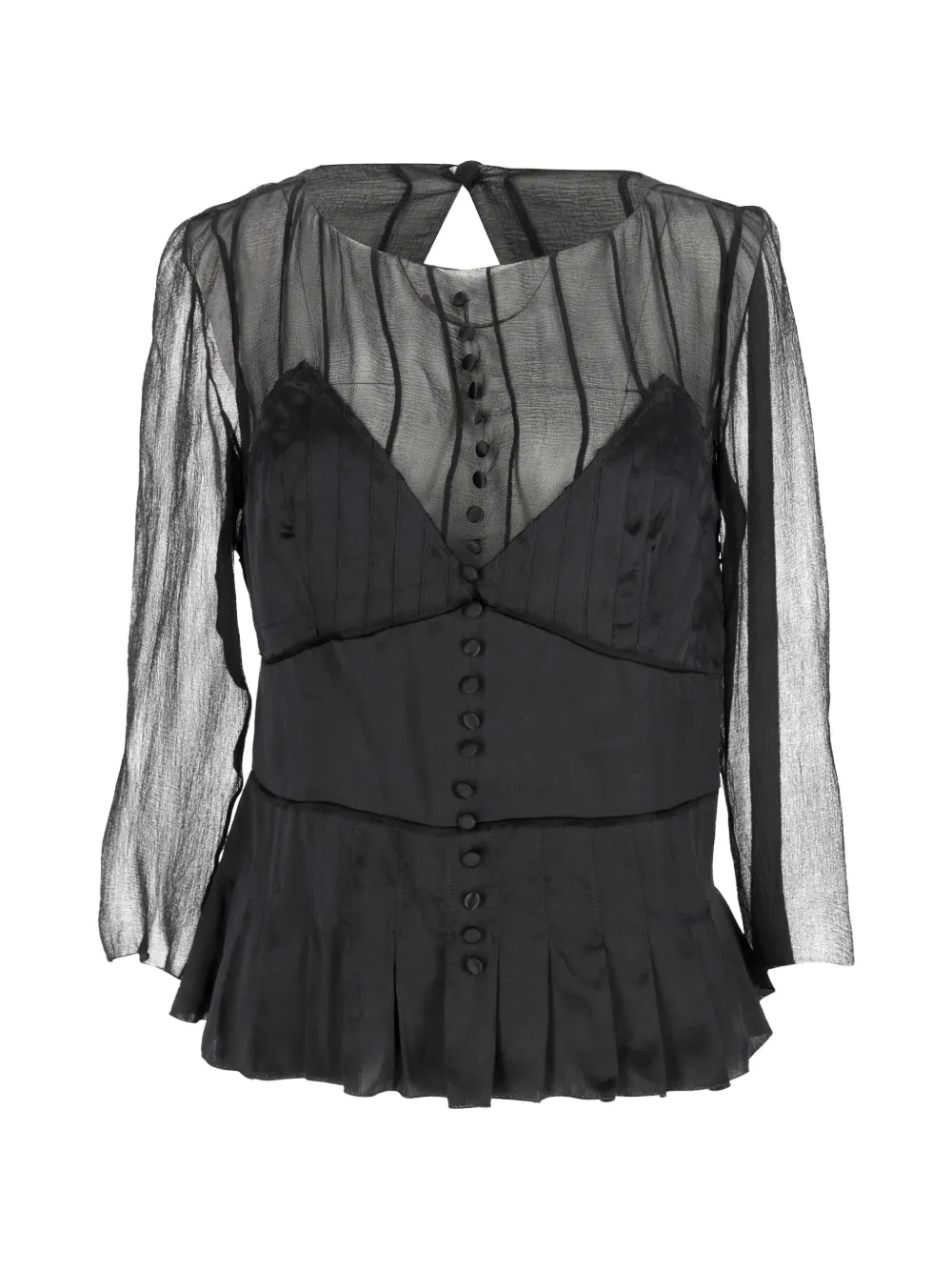 Chloé Pre-Owned long-sleeve blouse - Nero