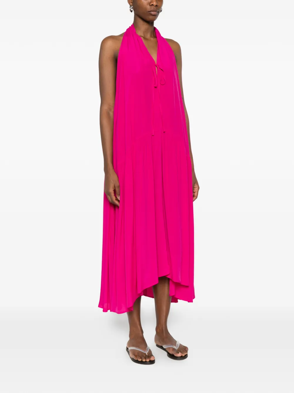 PSOPHIA Halterjurk met strikdetail Roze