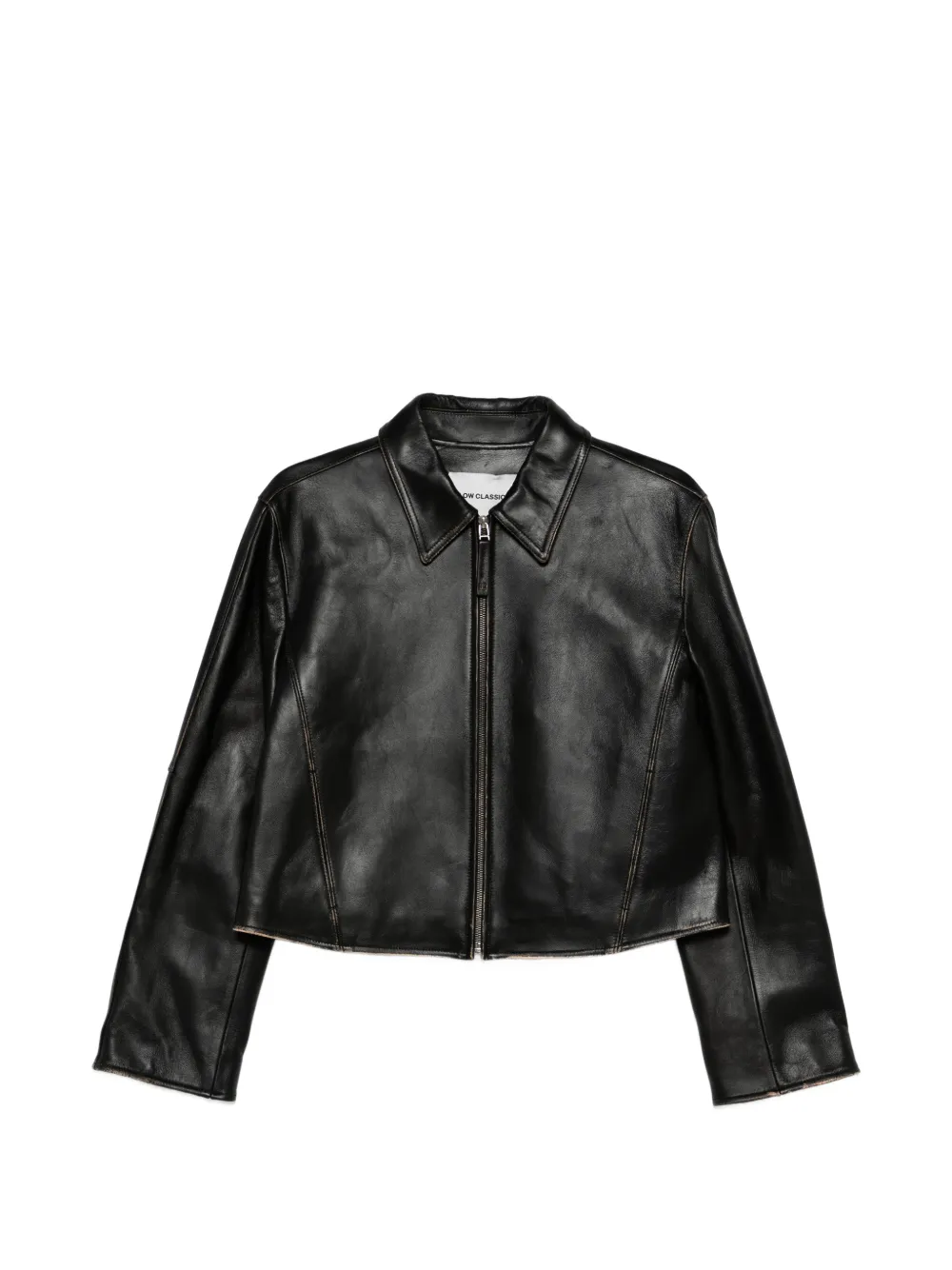 Low Classic collared zip jacket - Schwarz