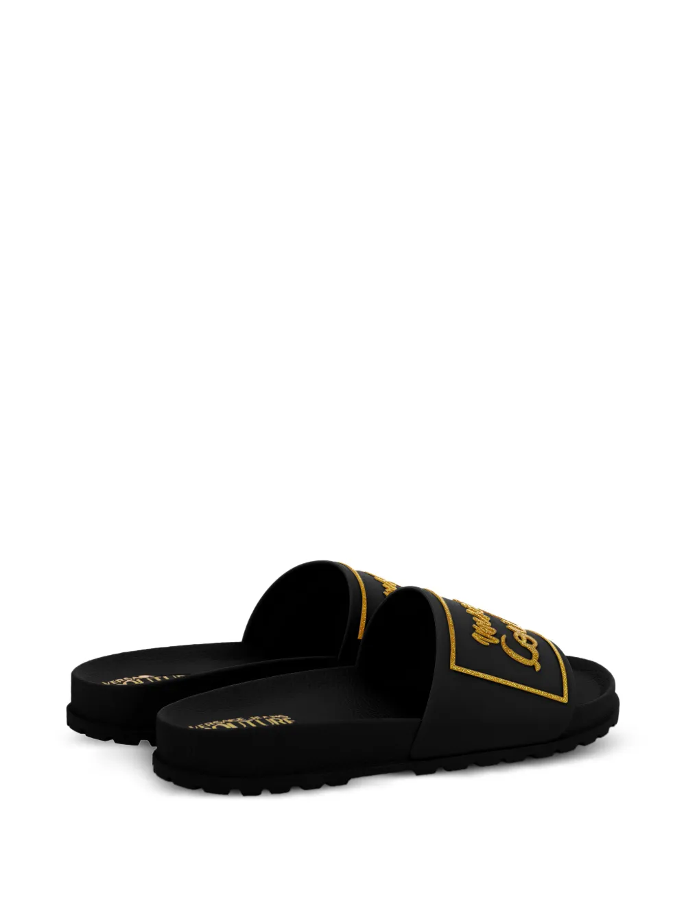  Versace Jeans Couture Shelly Slides - Black 