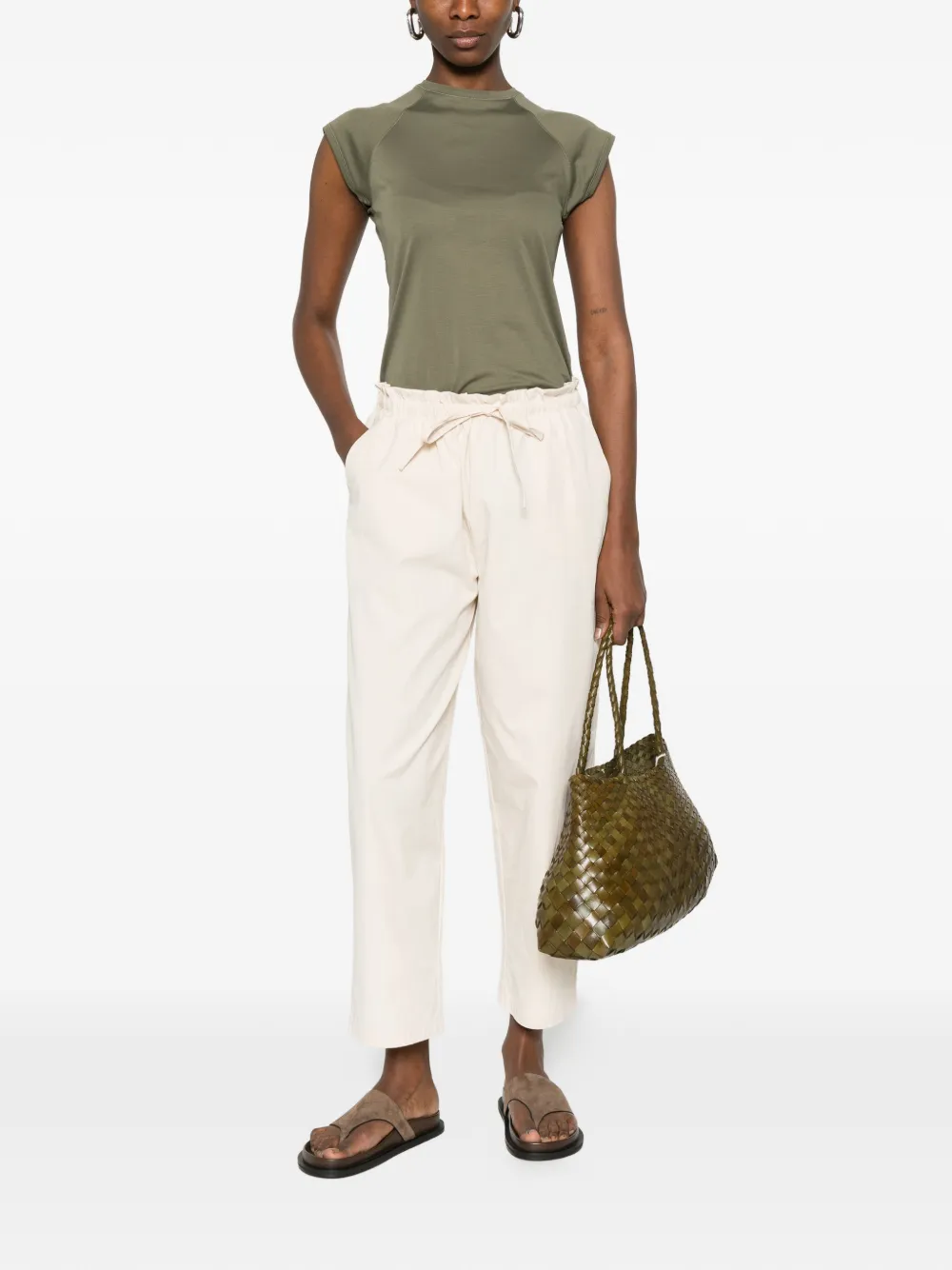  Psophia Drawstring Trousers - Neutrals 