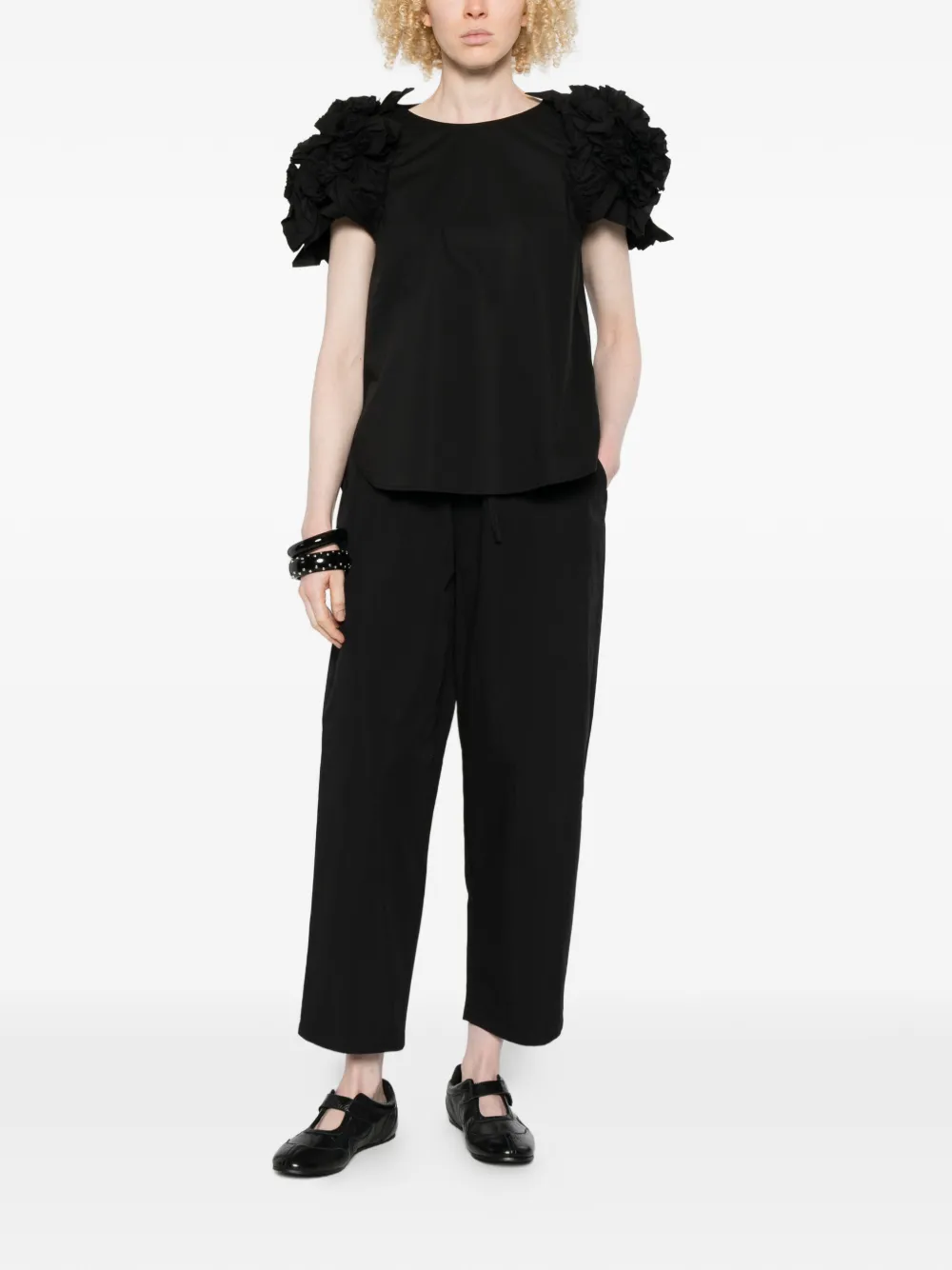  Psophia Drawstring Trousers - Black 