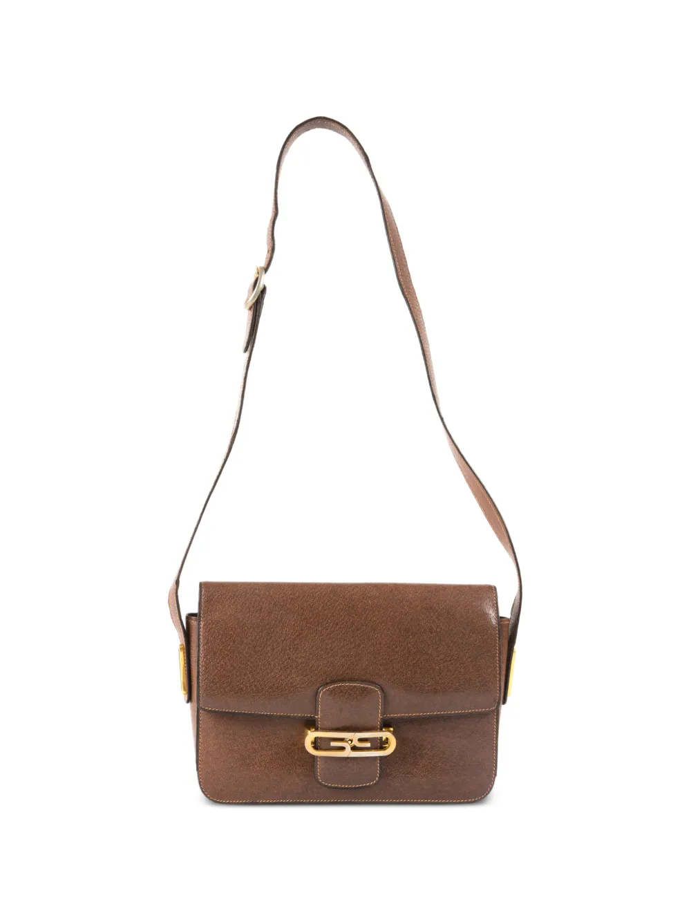 Gucci Pre-Owned 1970s leather shoulder bag - Marrone