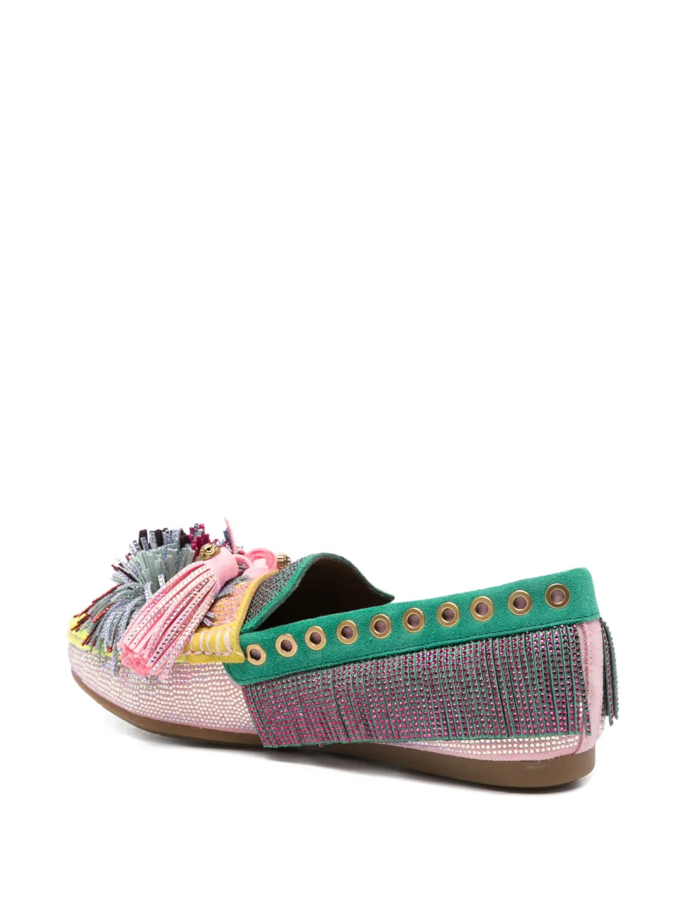 Kurt Geiger Loafers met kwastje en pompon Roze
