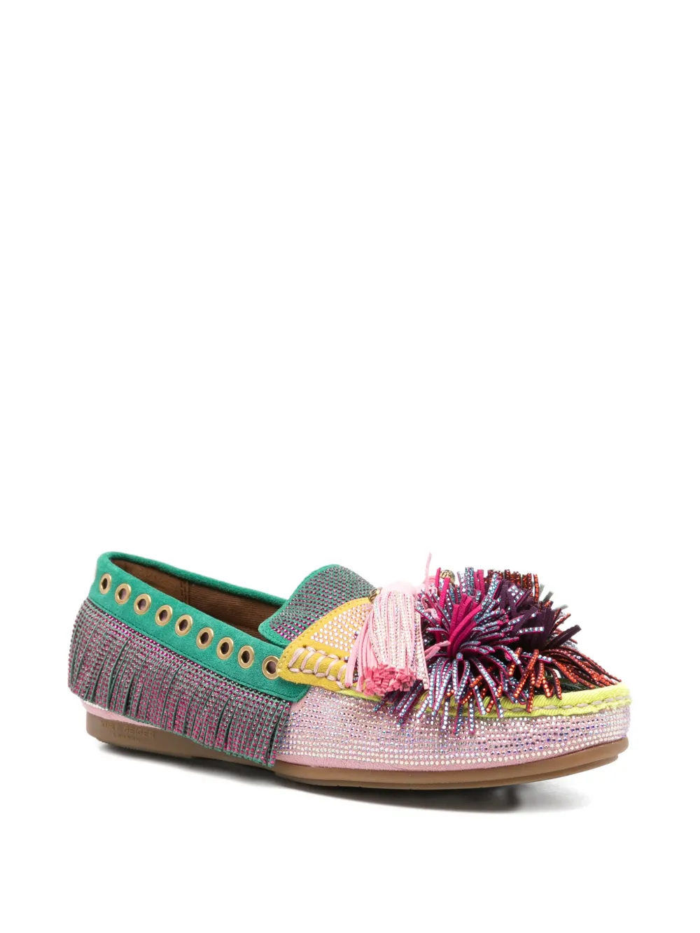 Kurt Geiger Loafers met kwastje en pompon Roze