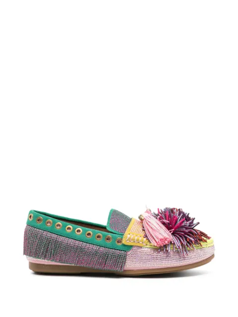 Kurt Geiger mocasines con borlas y pompones