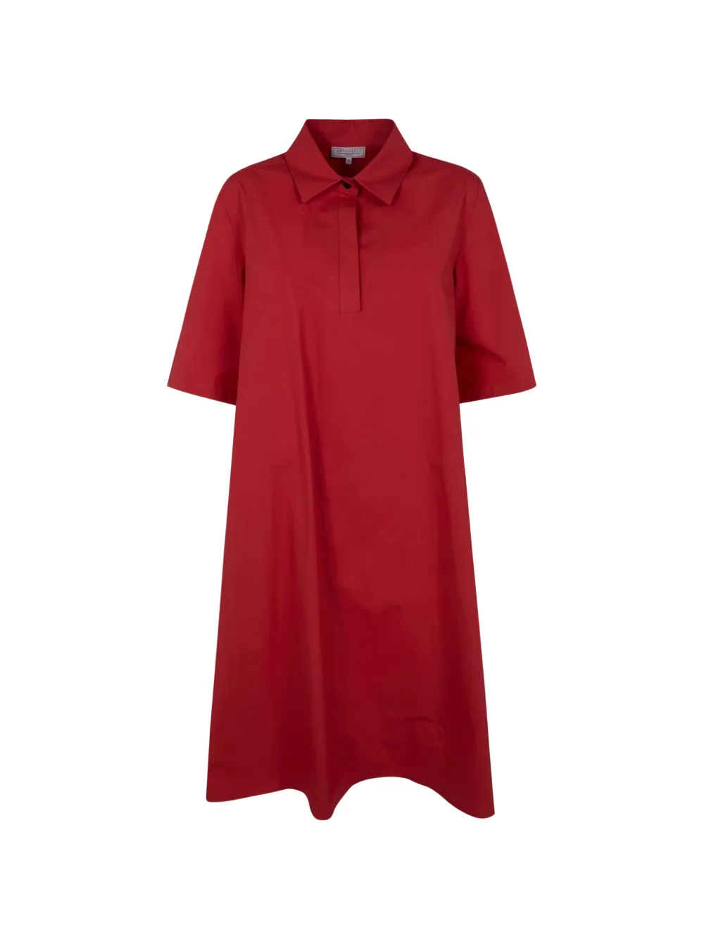 Antonelli polo-collar dress - Rosso