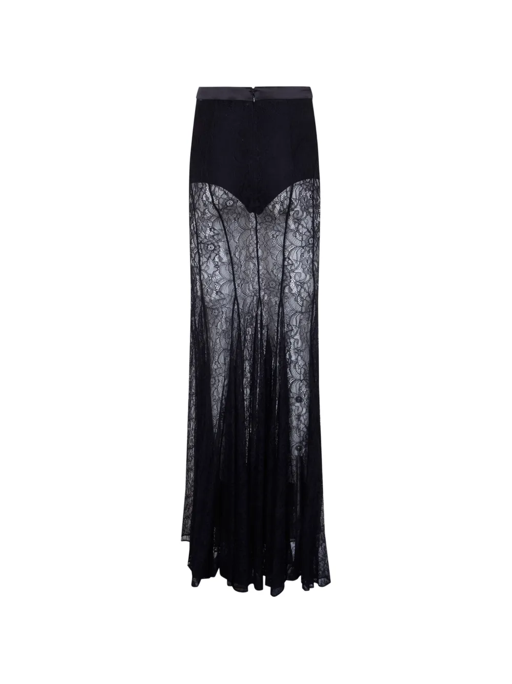  Elisabetta Franchi Lace Maxi Skirt - Black 