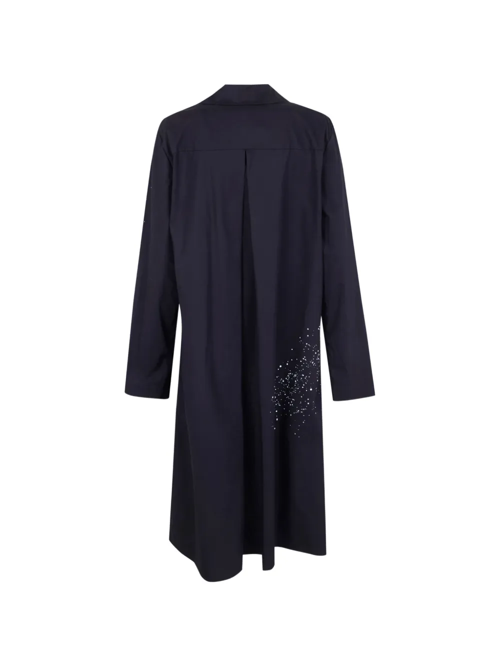  Maria Calderara Front-pocket Printed-detail Coat - Black 