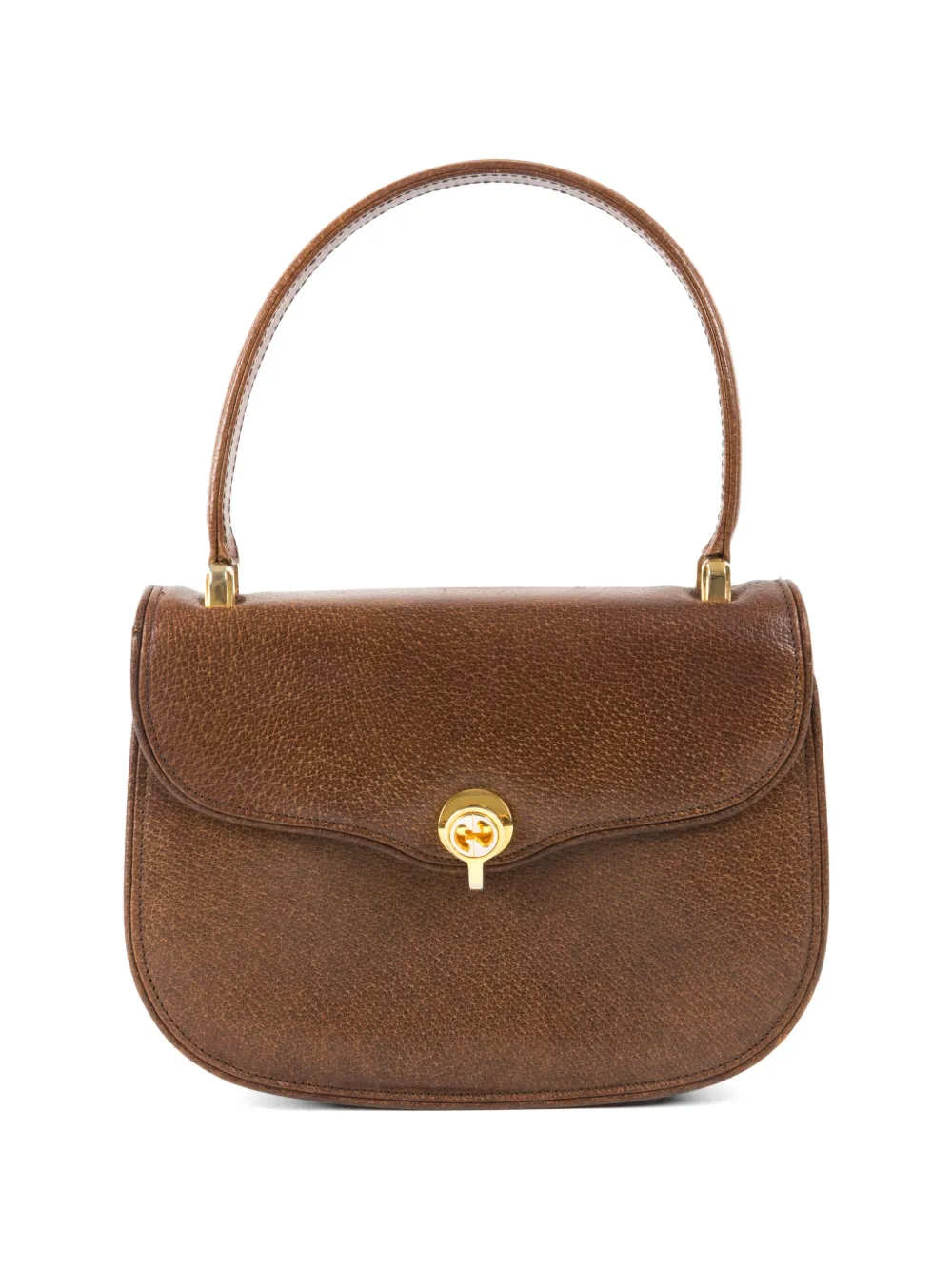 Gucci Pre-Owned 1960s leather shoulder bag - Marrone