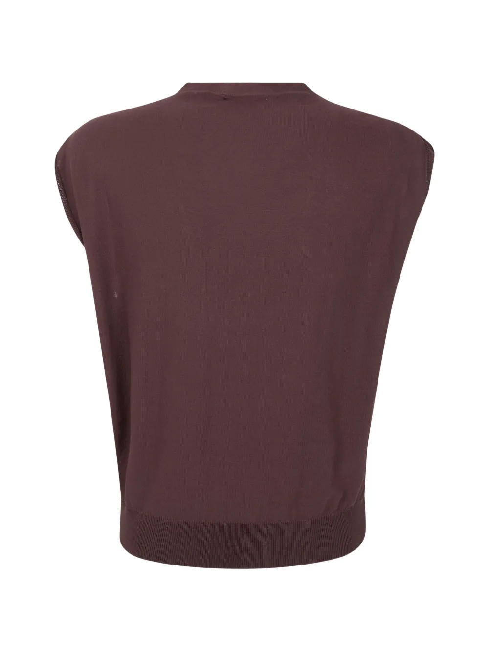  Antonelli Ribbed-knit Vest - Brown 