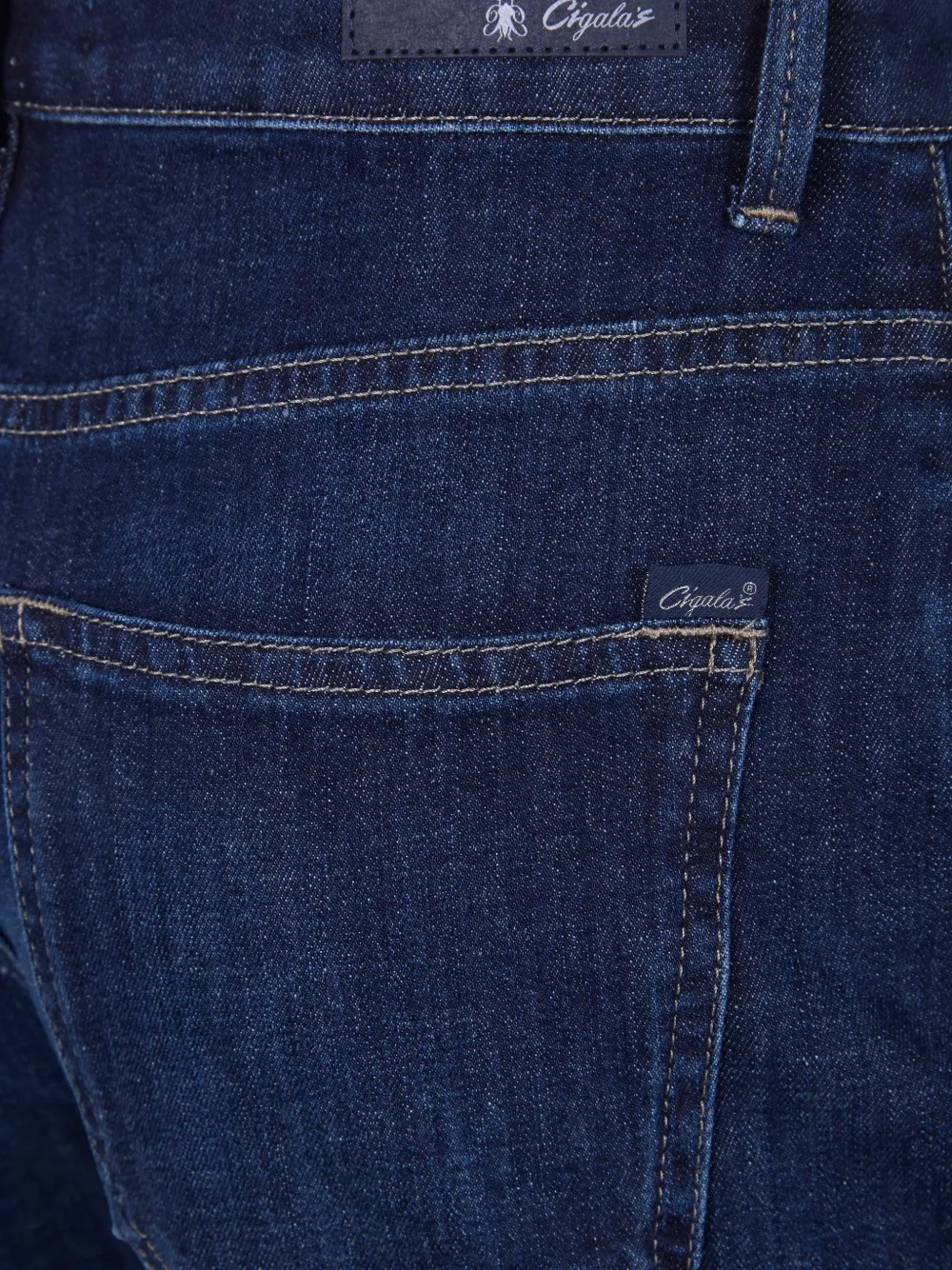  Cigalas Logo-patch Straight Jeans - Blue 
