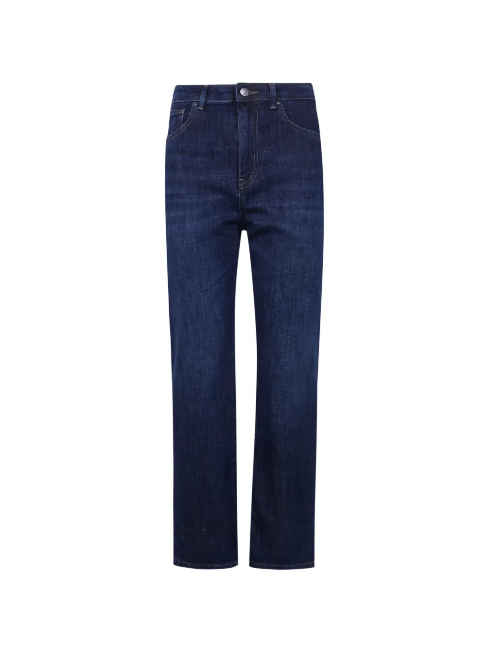 CIGALAS logo-patch straight jeans - Blu