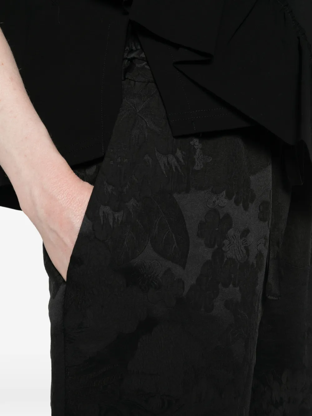 Floral-Print Drawstring Trousers