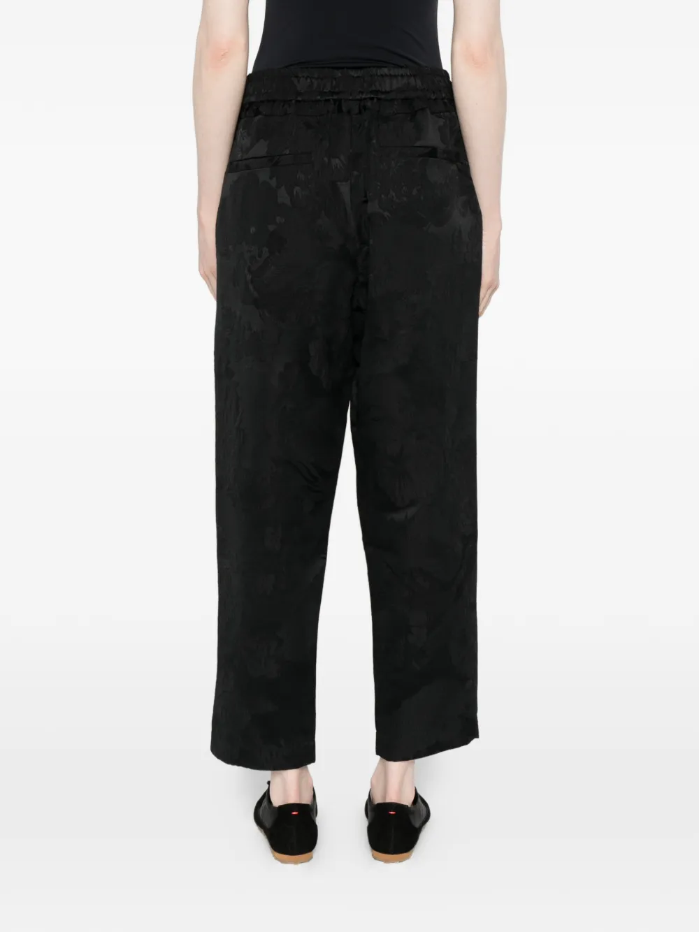 Floral-Print Drawstring Trousers