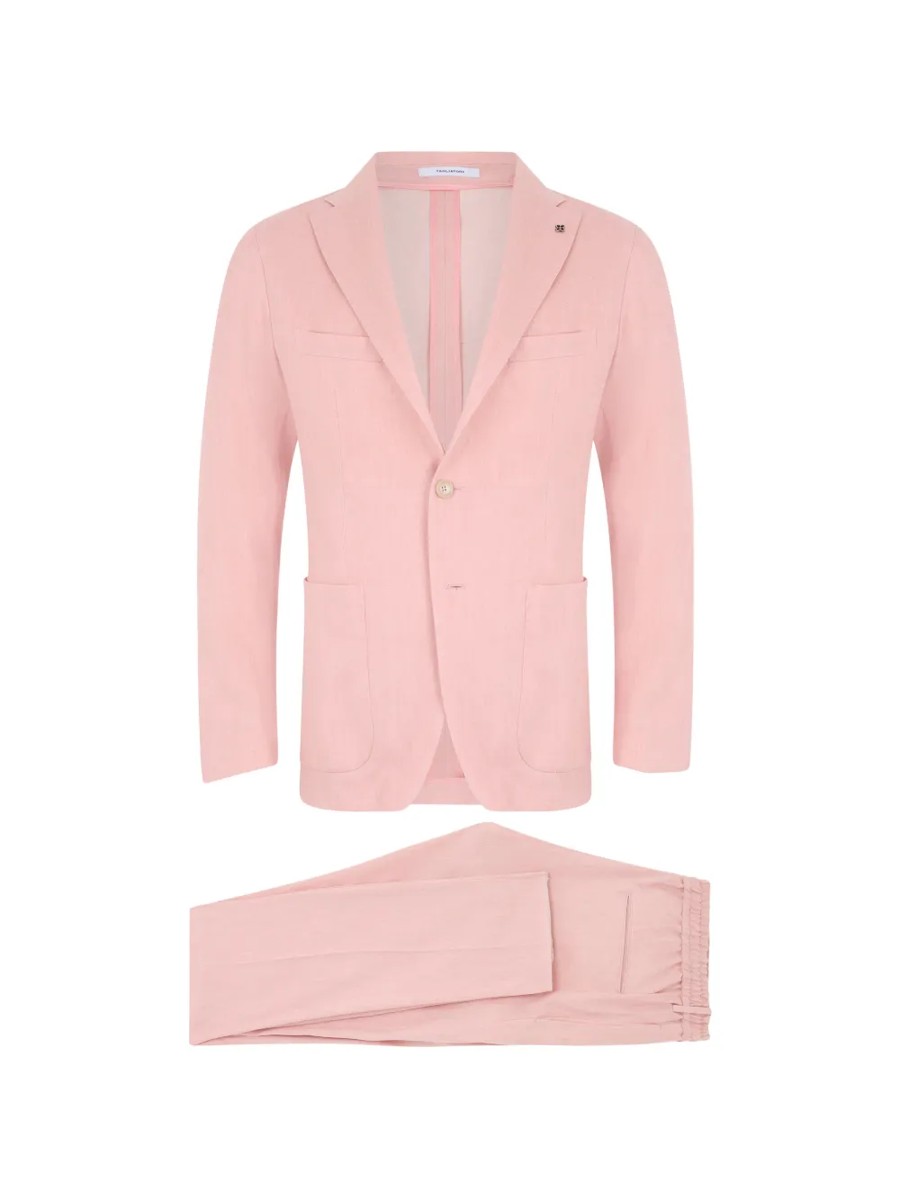 Tagliatore single-breasted patch-pocket suit - Rosa