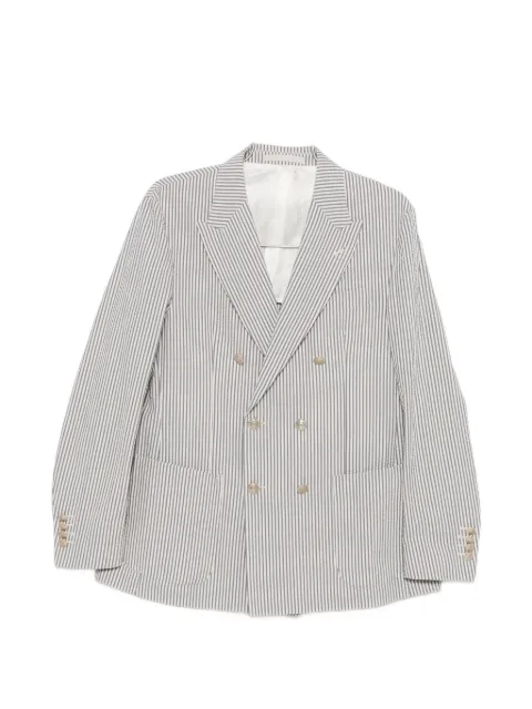 Eleventy striped double-breasted blazer