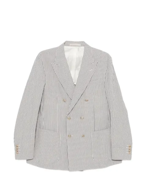 Eleventy striped double-breasted blazer