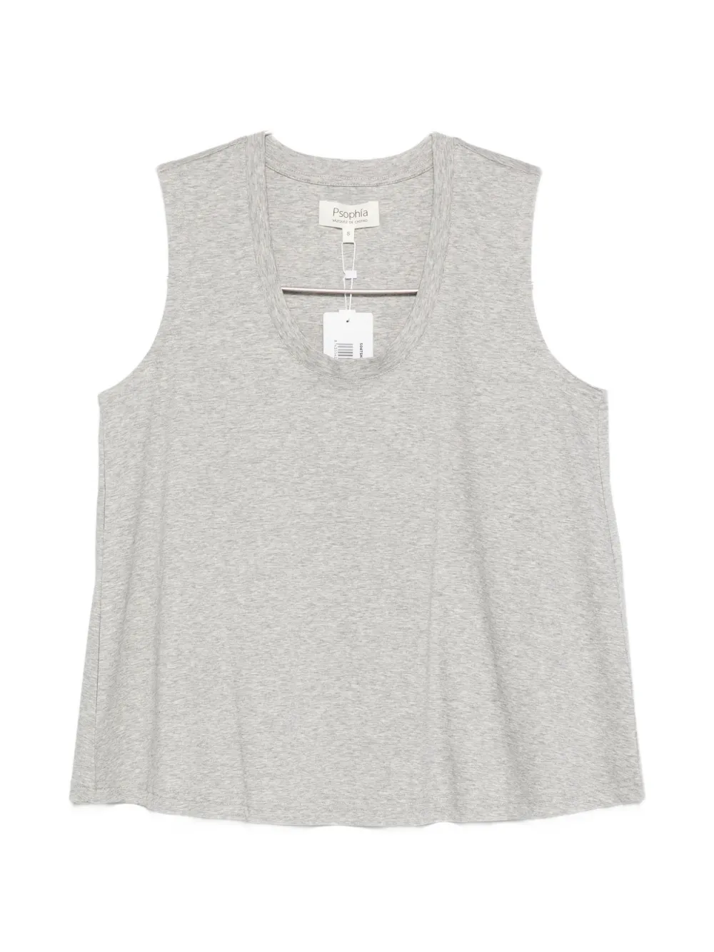 PSOPHIA scoop-neck sleeveless top - Grigio