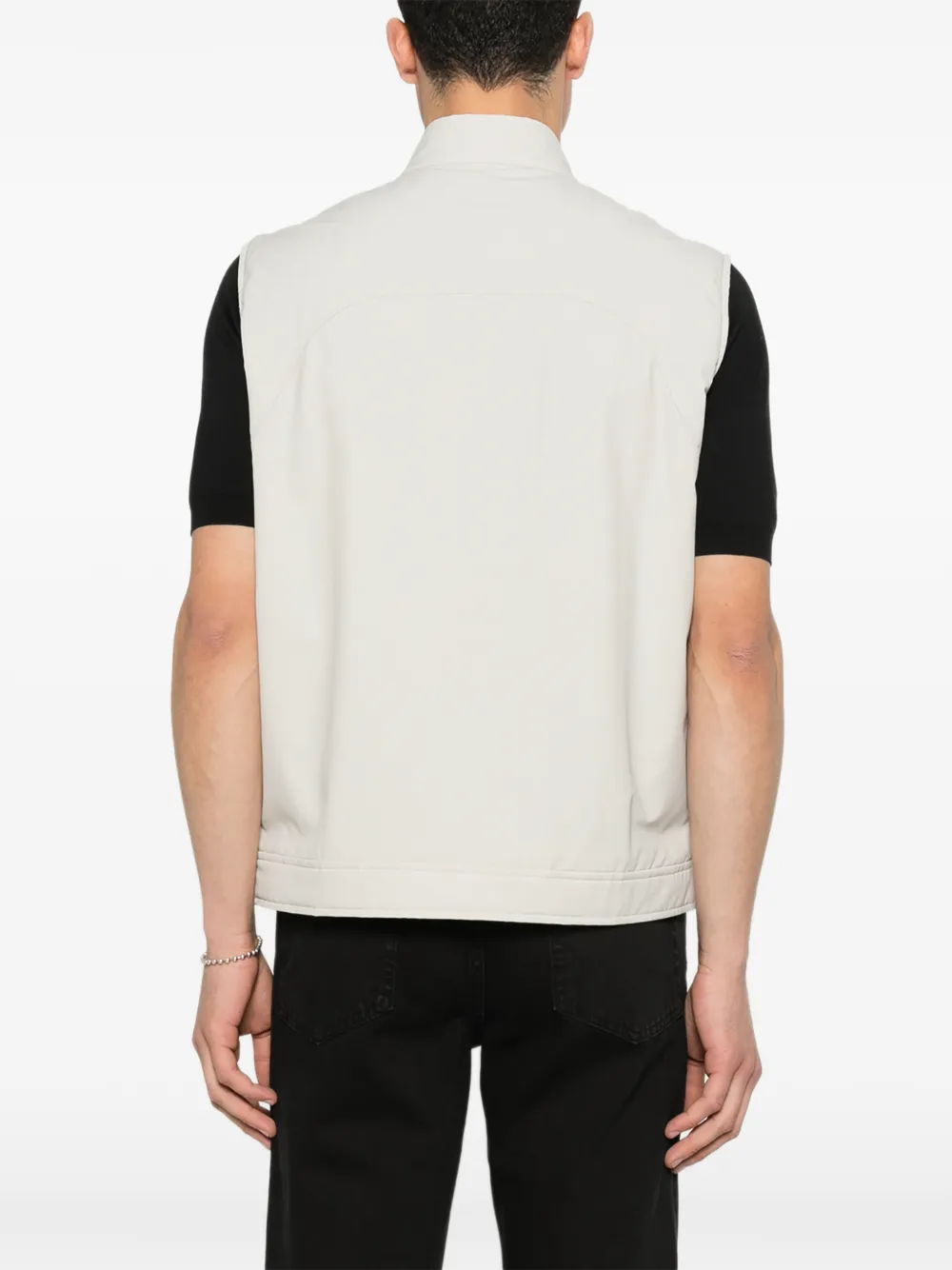 Eleventy Bodywarmer met rits Beige