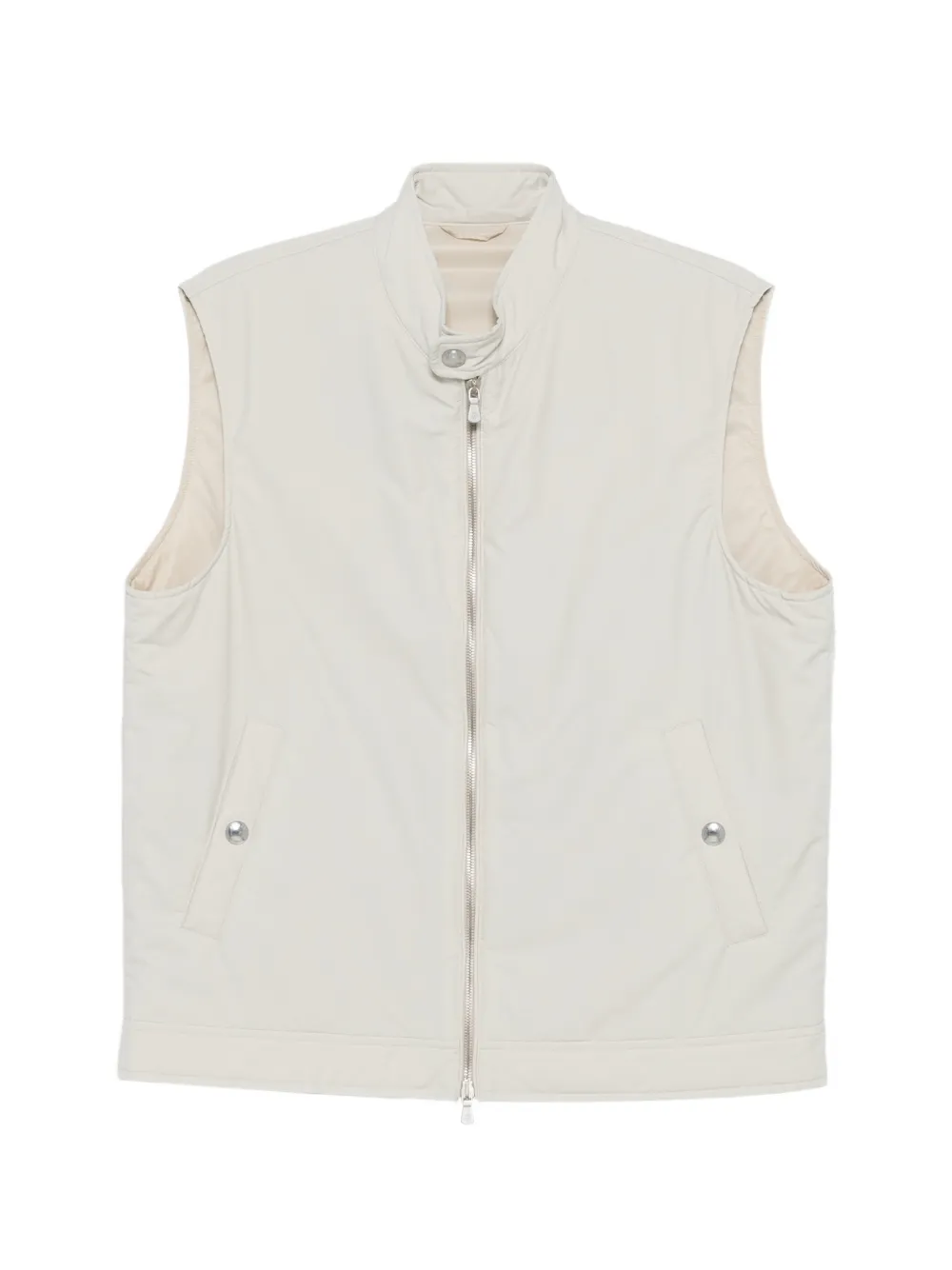 Eleventy zip-up gilet - Toni neutri