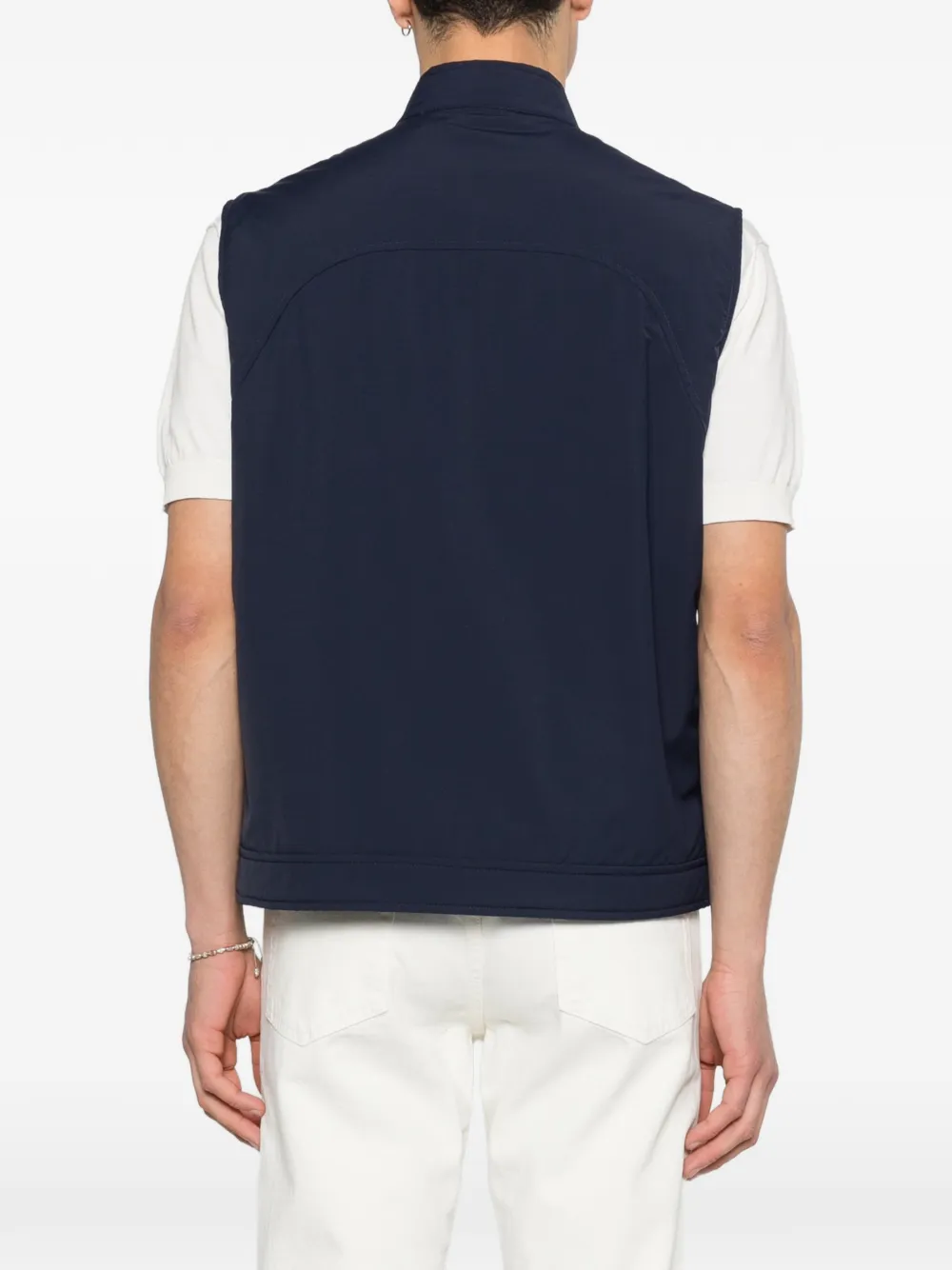 Eleventy Gilet met rits Blauw