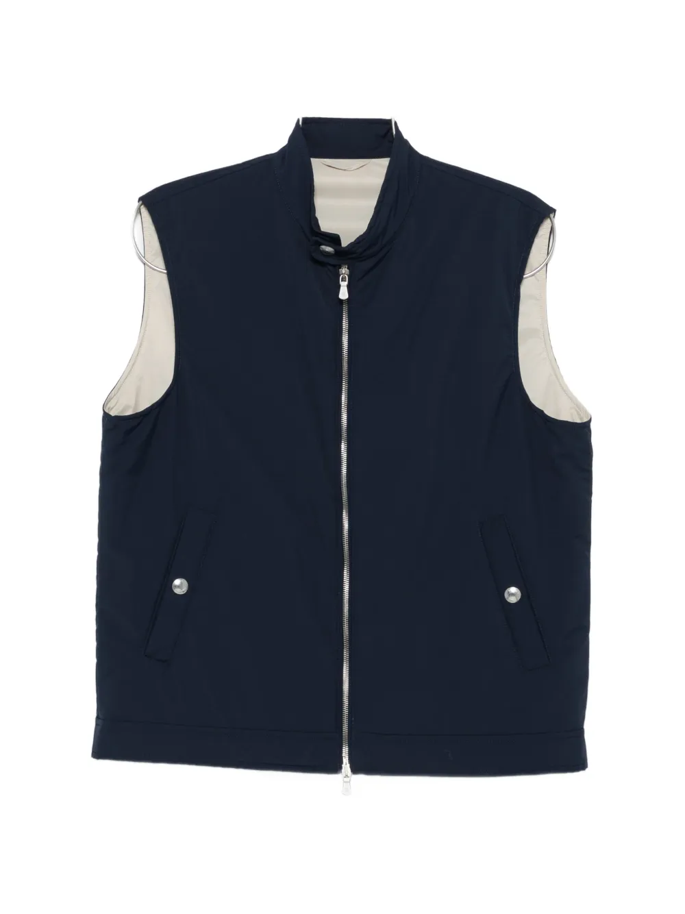 Eleventy zip gilet - Blu