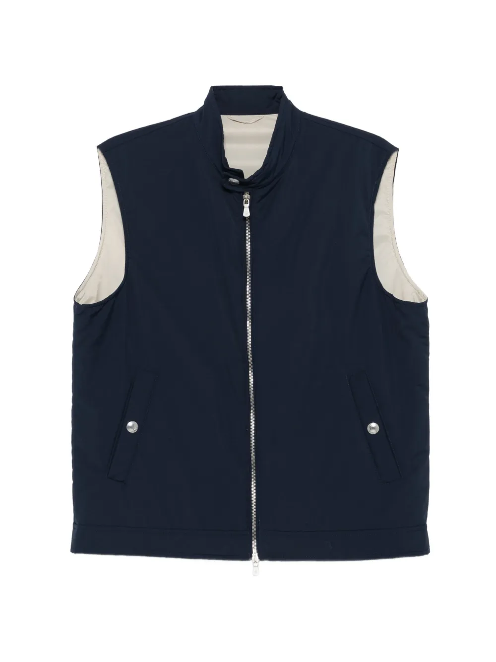 Eleventy chaleco con cierre | azul