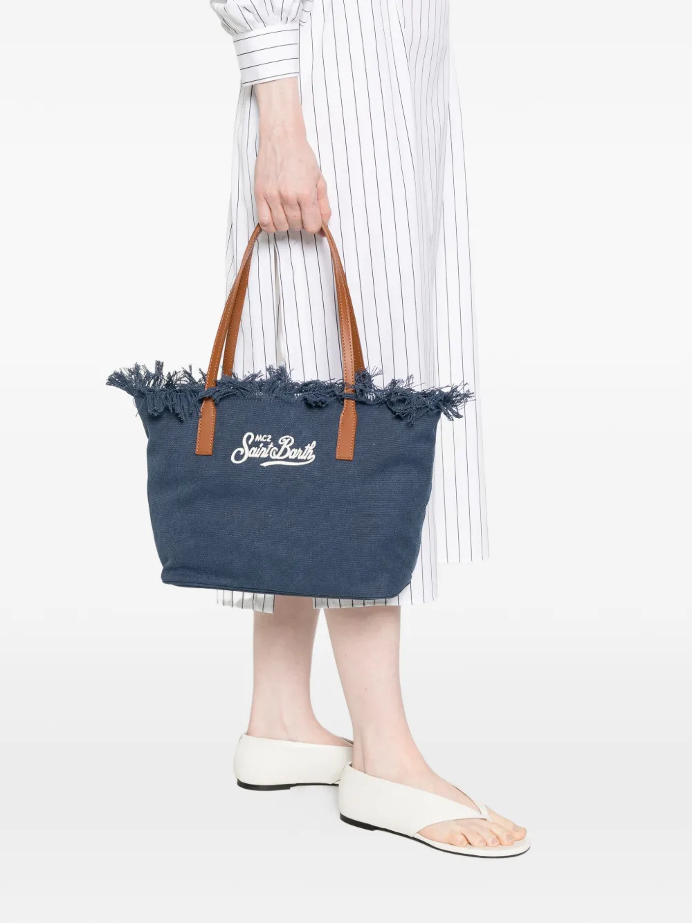 Mini City Fringed-Detail Tote Bag