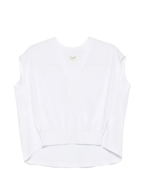 PSOPHIA playera fruncido con cuello en V