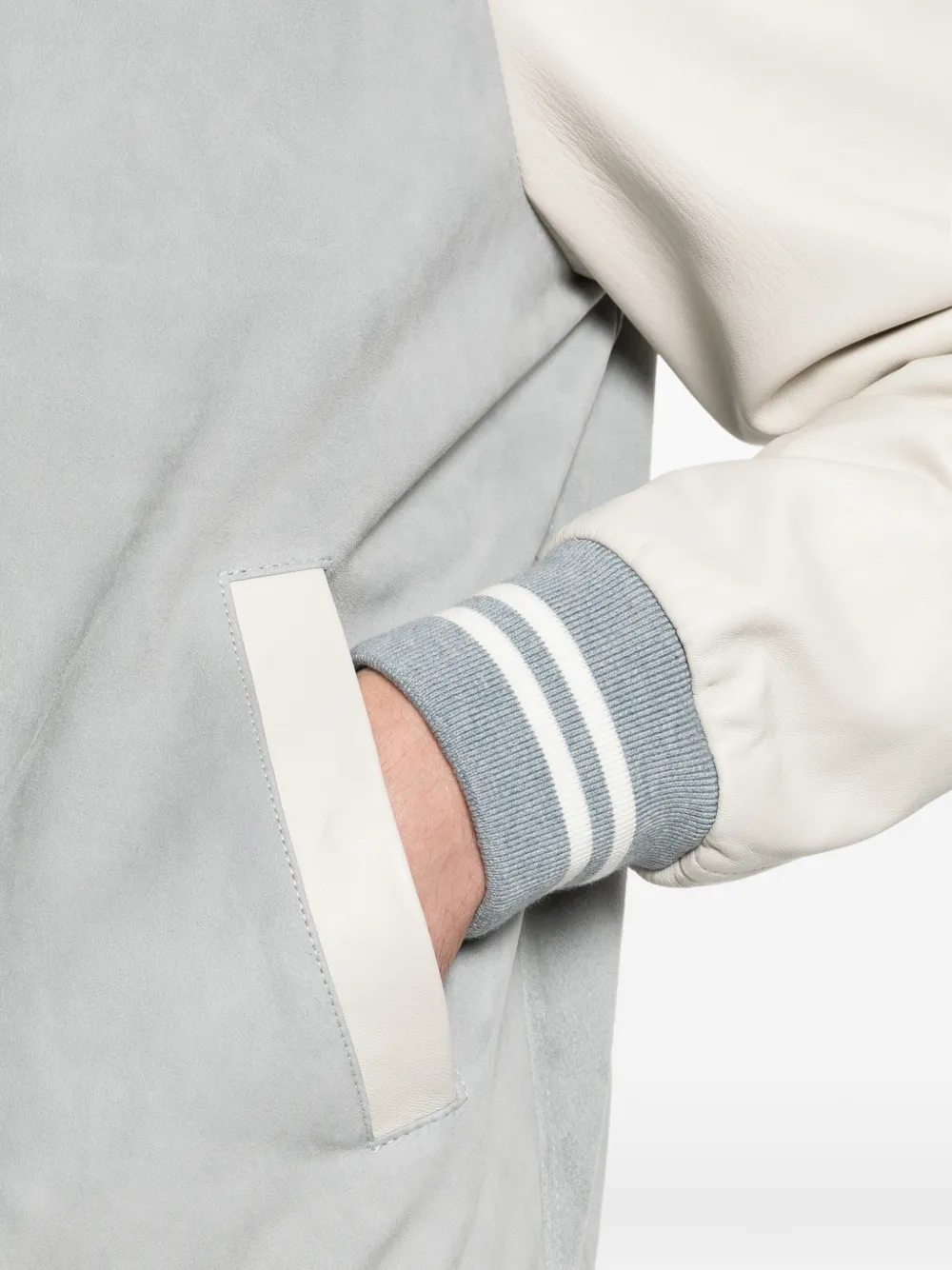 Striped-Trim Jacket