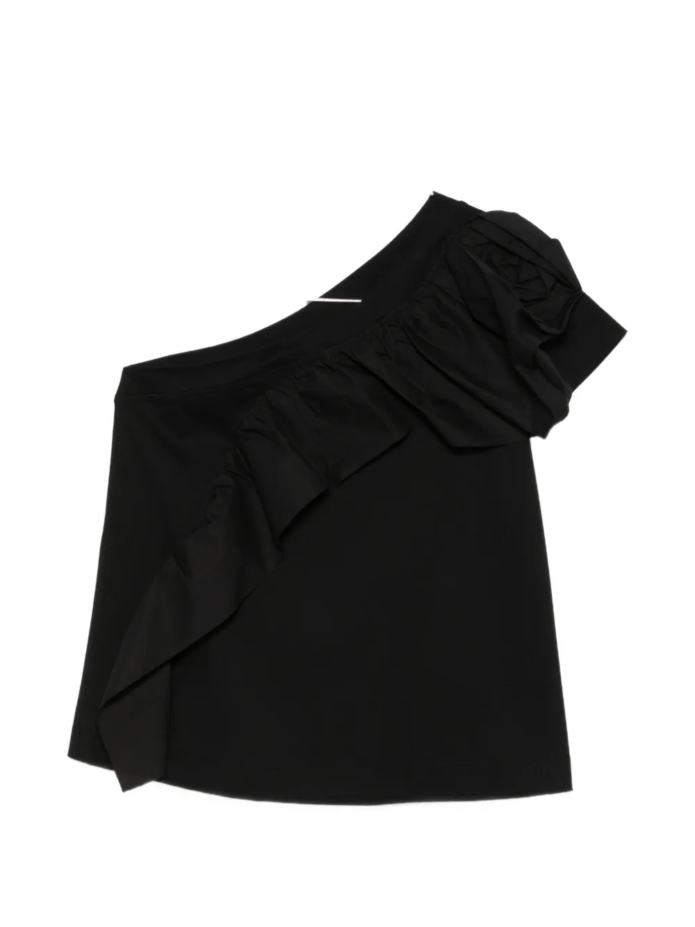 PSOPHIA ruffled one-shoulder top - Nero