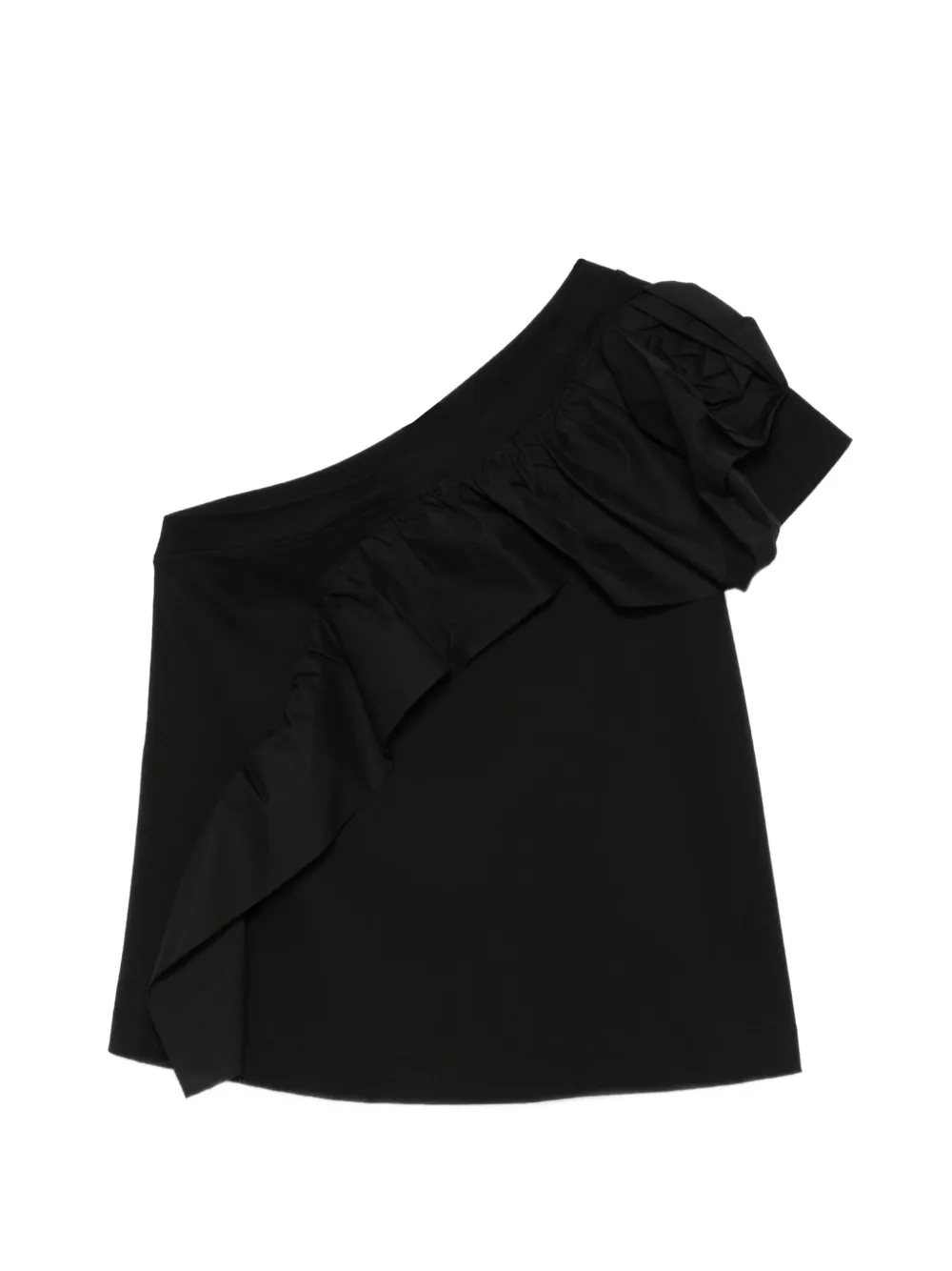 PSOPHIA ruffled one-shoulder top - Nero