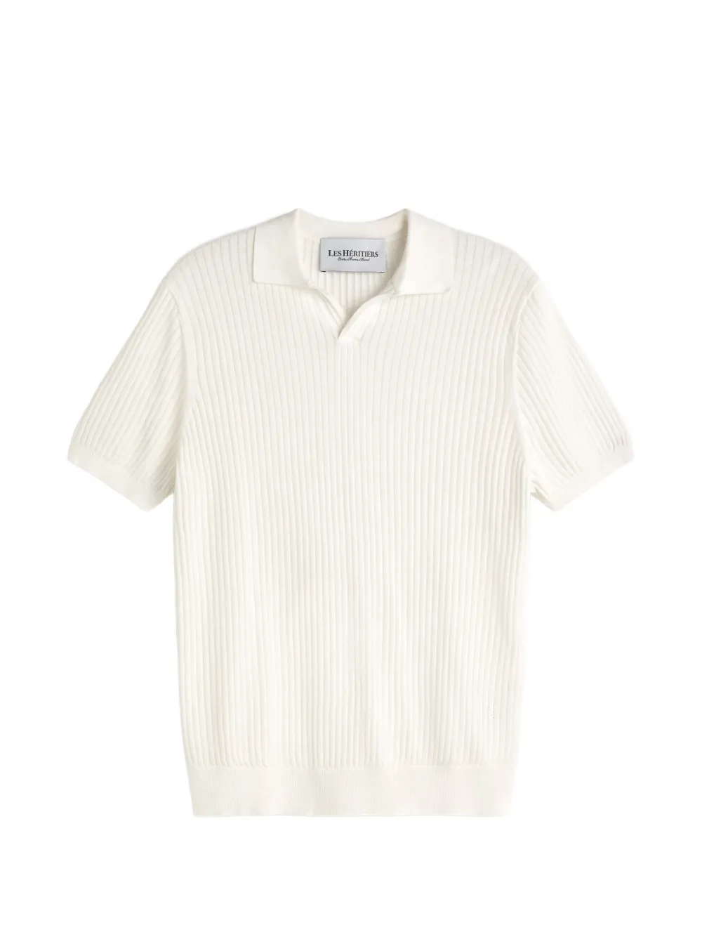 LES HÉRITIERS ribbed T-shirt - Nude
