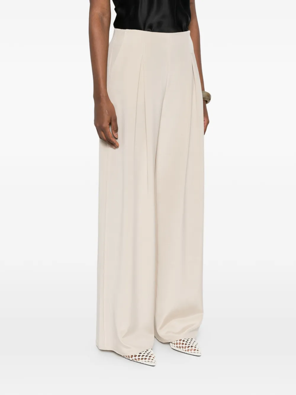 Max Mara Mxppalude geplooide broek Beige