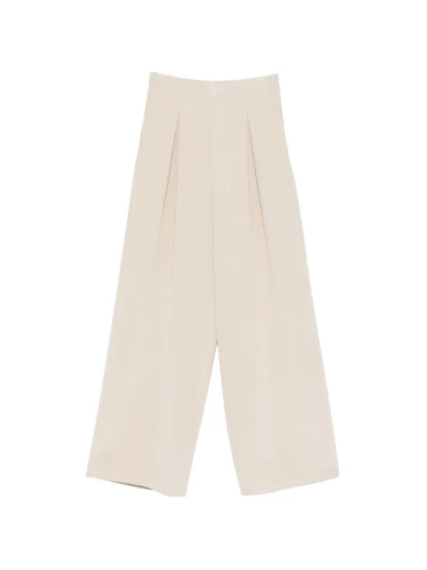 Max Mara Mxppalude Pleated Pants in Neutrals