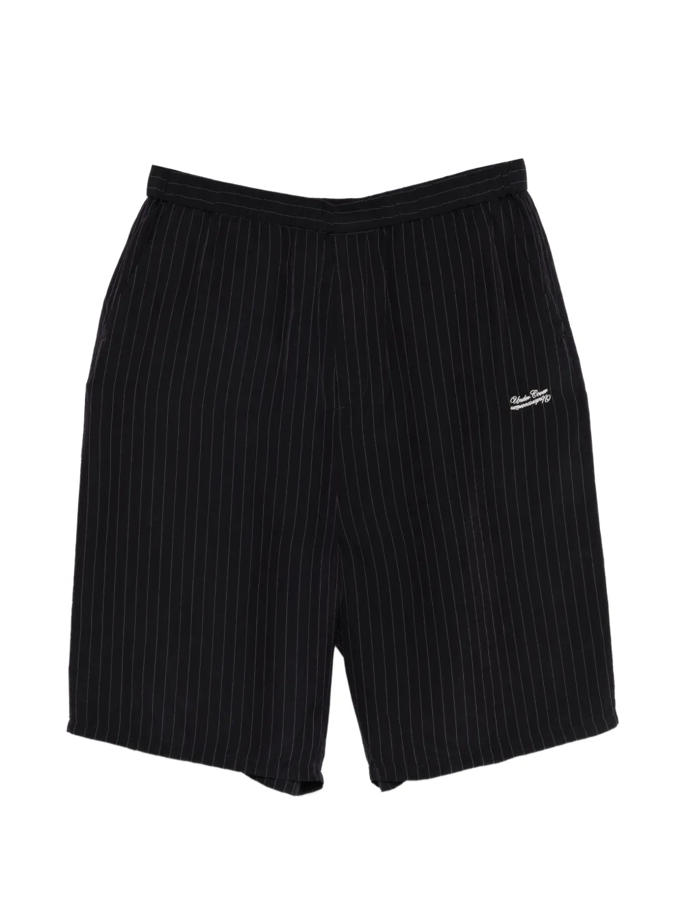 Undercover pinstripe-pattern shorts - Blu