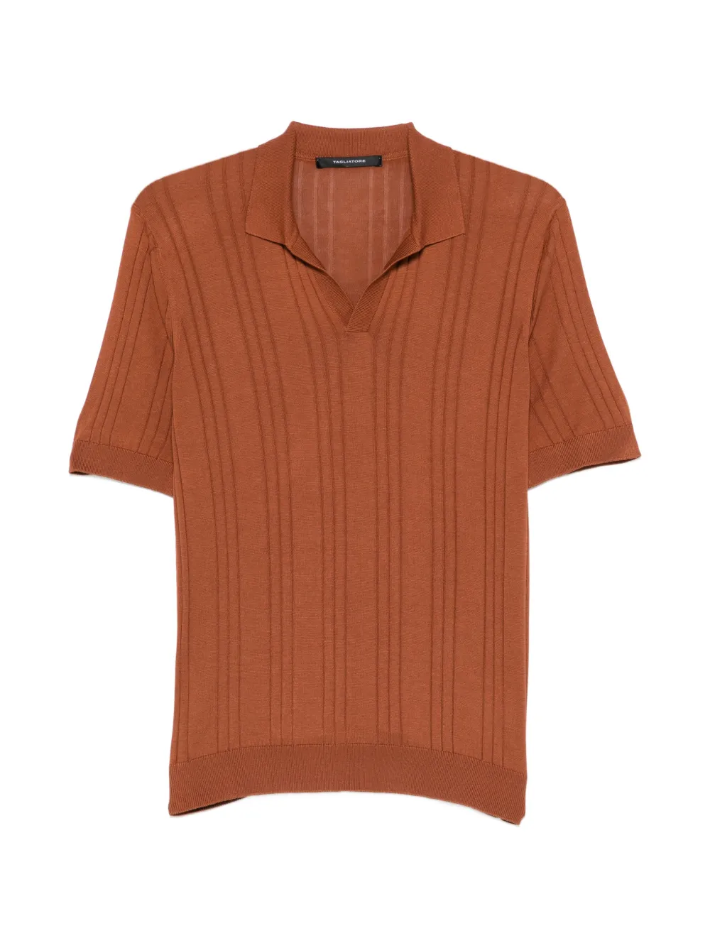 Tagliatore Darnel geribbeld T-shirt Bruin